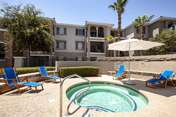 Seasonally heated pool with a toasty spa